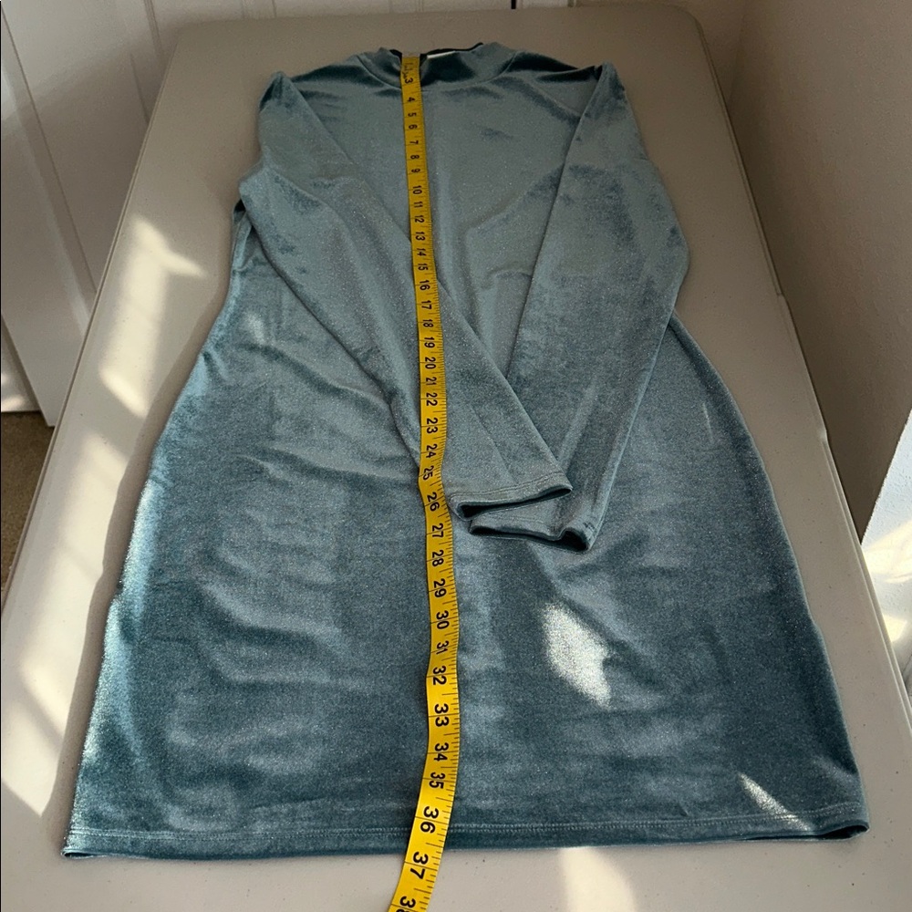 H&M Teal Long Sleeve Dress - Picture 8 of 16